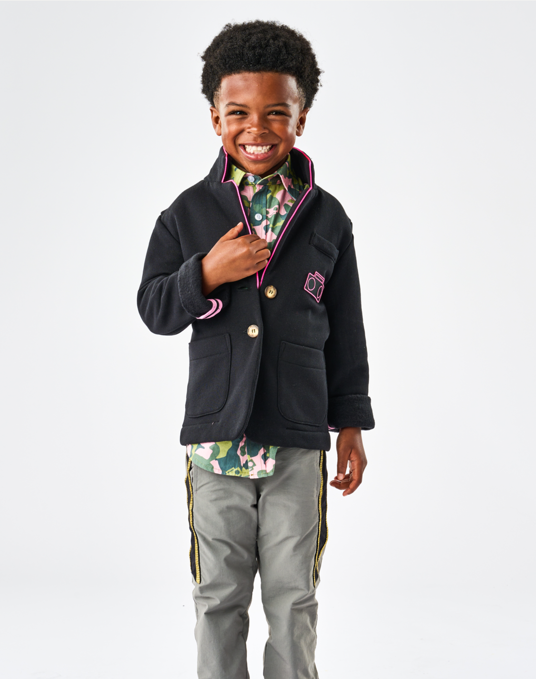 Hot Pink Boombox Blazer